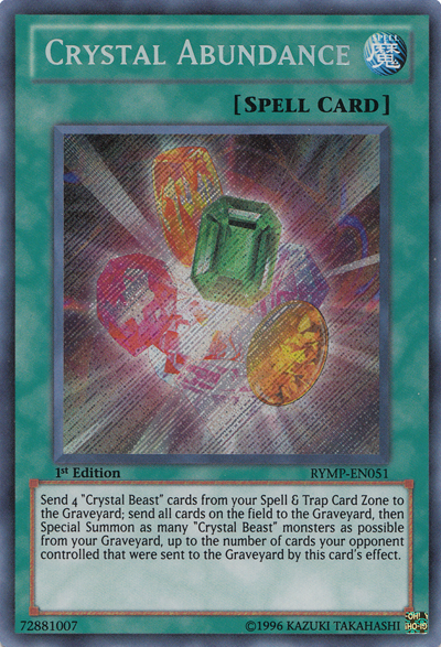 Crystal Abundance [RYMP-EN051] Secret Rare | Cracking-Singles