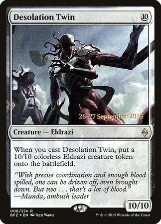 Desolation Twin [Battle for Zendikar Prerelease Promos] | Cracking-Singles