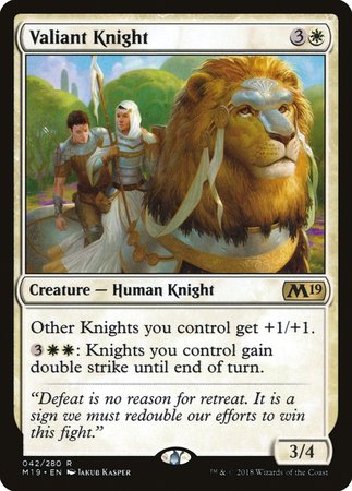 Valiant Knight [Core Set 2019] | Cracking-Singles