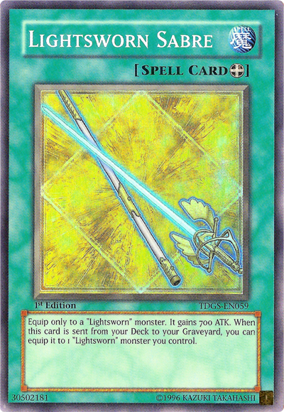 Lightsworn Sabre [TDGS-EN059] Super Rare | Cracking-Singles