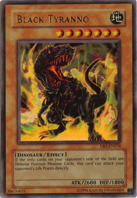 Black Tyranno [DR2-EN076] Ultra Rare | Cracking-Singles