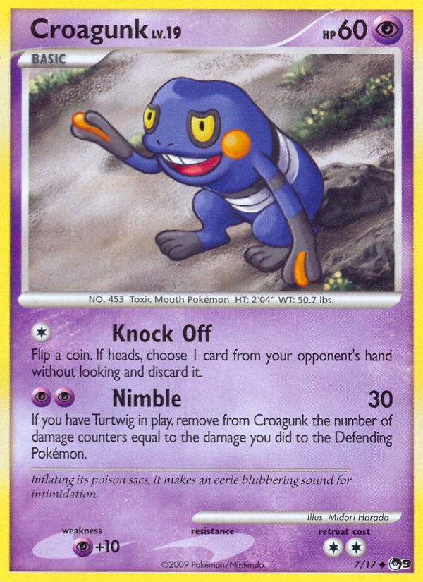 Croagunk (7/17) [POP Series 9] | Cracking-Singles