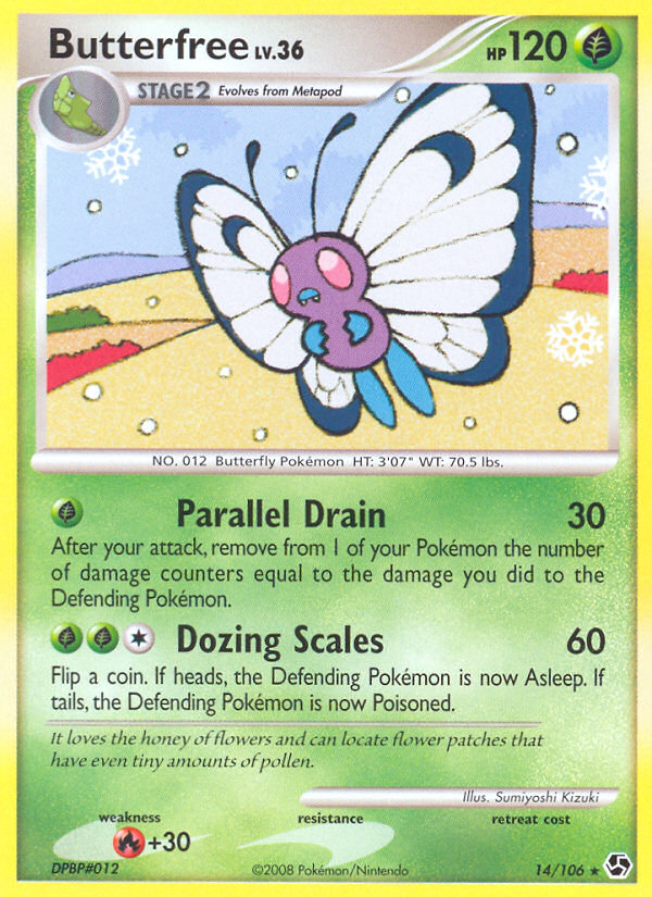 Butterfree (14/106) [Diamond & Pearl: Great Encounters] | Cracking-Singles