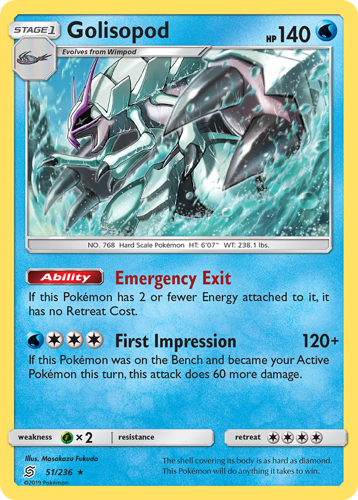 Golisopod (51/236) [Sun & Moon: Unified Minds] | Cracking-Singles