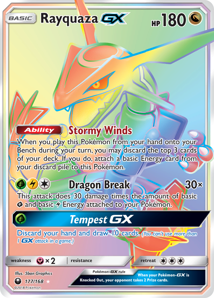 Rayquaza GX (177/168) [Sun & Moon: Celestial Storm] | Cracking-Singles