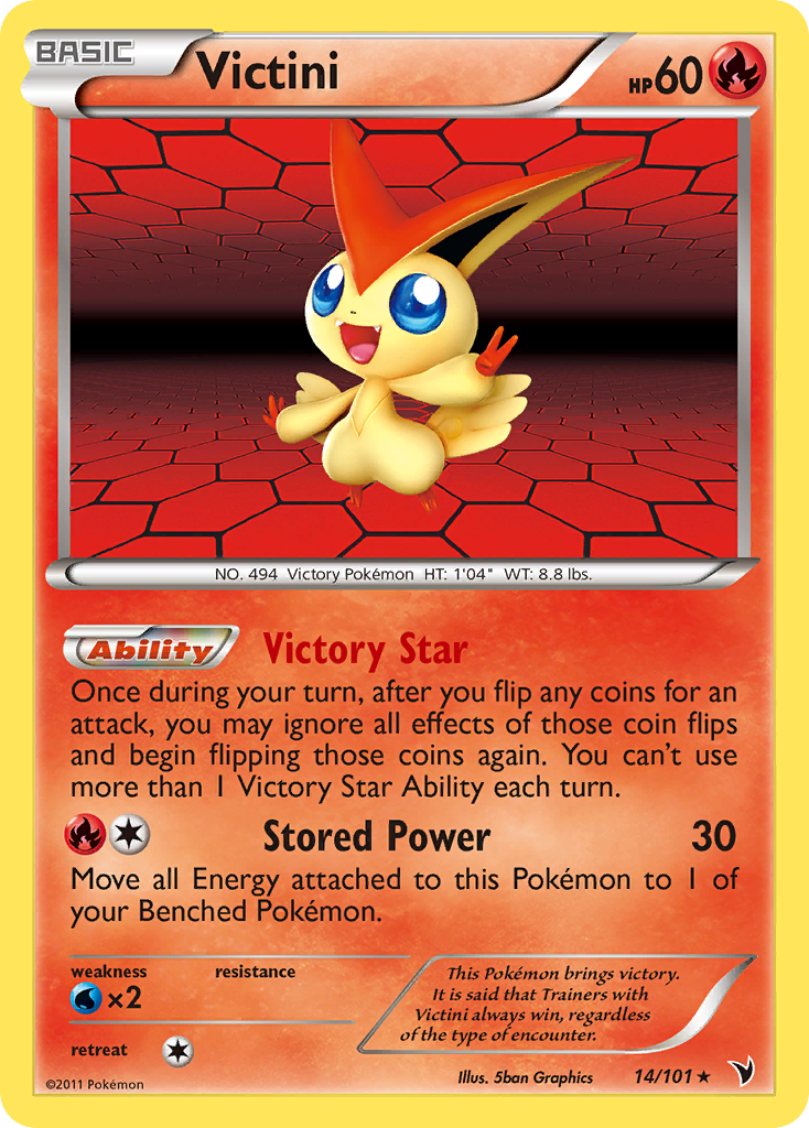 Victini (14/101) [Black & White: Noble Victories] | Cracking-Singles