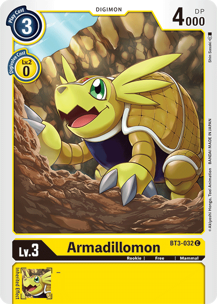 Armadillomon [BT3-032] [Release Special Booster Ver.1.5] | Cracking-Singles