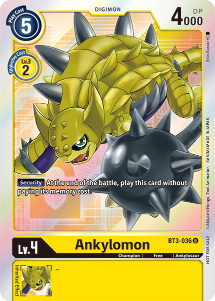 Ankylomon [BT3-036] (Buy-A-Box Promo) [Release Special Booster Ver.1.5 Promos] | Cracking-Singles