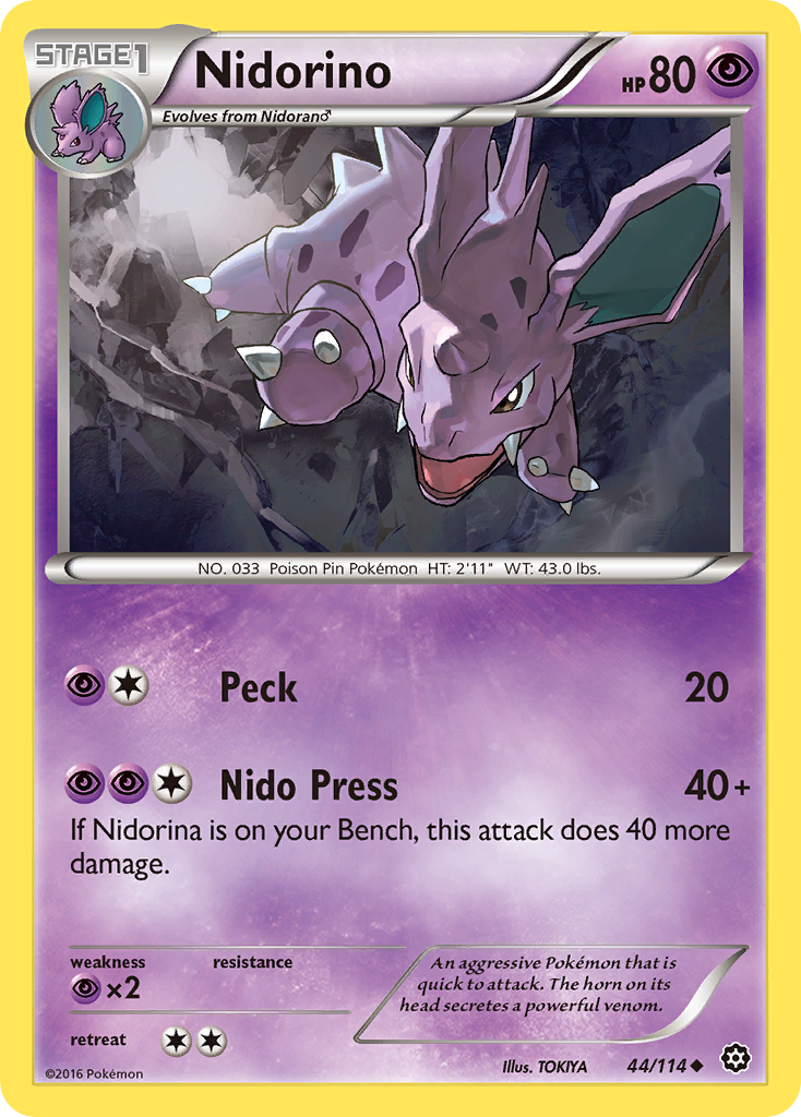 Nidorino (44/114) [XY: Steam Siege] | Cracking-Singles