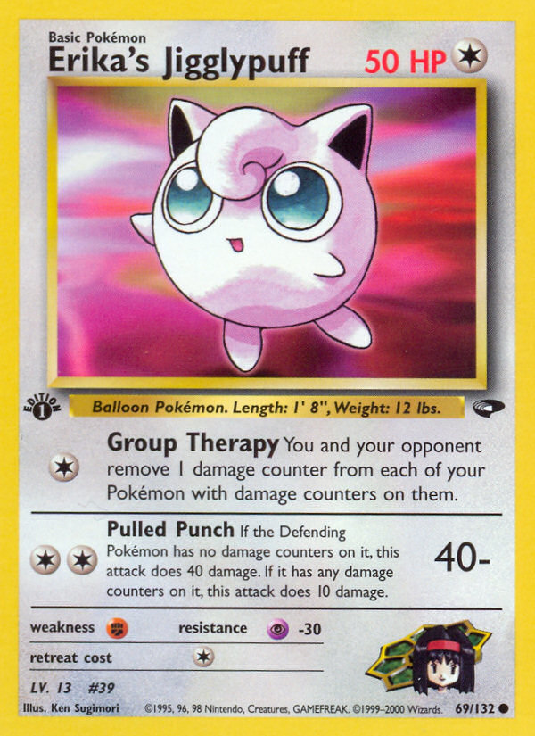 Erika's Jigglypuff (69/132) [Gym Challenge 1st Edition] | Cracking-Singles