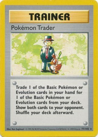 Pokemon Trader (77/102) [Base Set Shadowless Unlimited] | Cracking-Singles