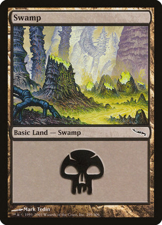 Swamp (295) [Mirrodin] | Cracking-Singles