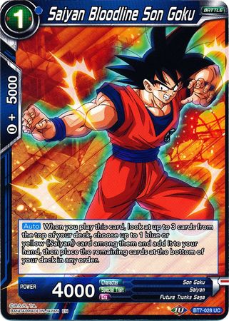 Saiyan Bloodline Son Goku [BT7-028] | Cracking-Singles