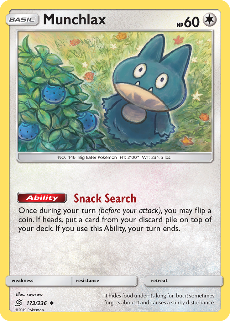 Munchlax (173/236) [Sun & Moon: Unified Minds] | Cracking-Singles