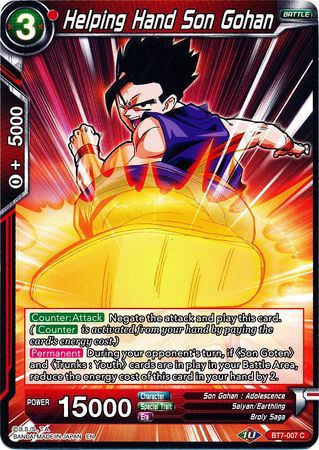 Helping Hand Son Gohan [BT7-007] | Cracking-Singles