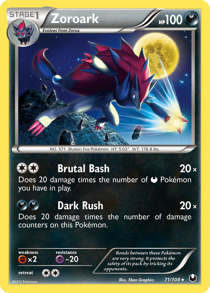 Zoroark (71/108) [Black & White: Dark Explorers] | Cracking-Singles