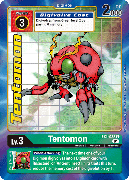 Tentomon [EX1-033] (Alternate Art) [Classic Collection] | Cracking-Singles