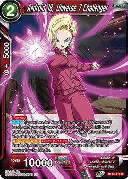 Android 18, Universe 7 Challenger (BT14-013) [Cross Spirits] | Cracking-Singles