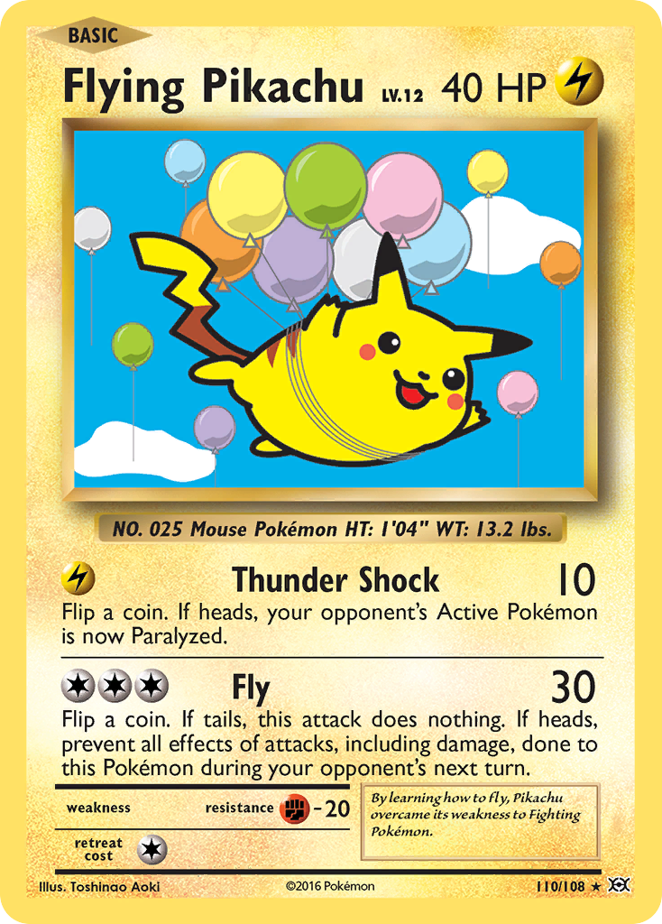 Flying Pikachu (110/108) [XY: Evolutions] | Cracking-Singles