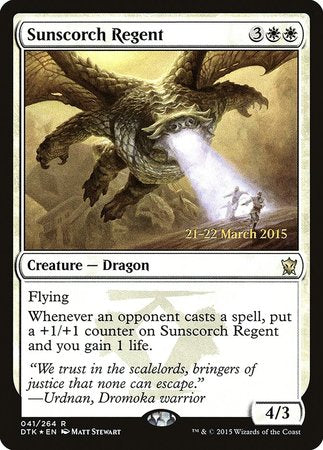 Sunscorch Regent [Dragons of Tarkir Promos] | Cracking-Singles