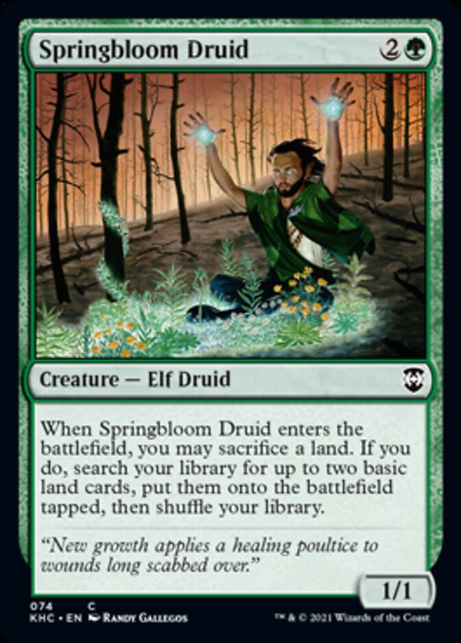 Springbloom Druid [Kaldheim Commander] | Cracking-Singles