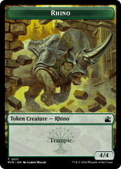 Goblin (0008) // Rhino Double-Sided Token [Ravnica Remastered Tokens] | Cracking-Singles