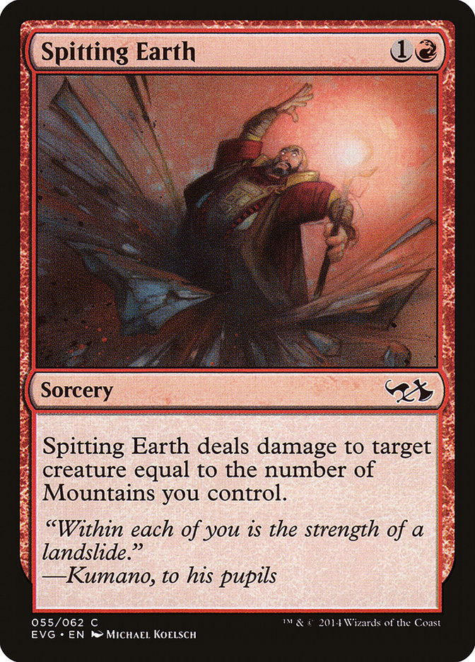 Spitting Earth (Elves vs. Goblins) [Duel Decks Anthology] | Cracking-Singles