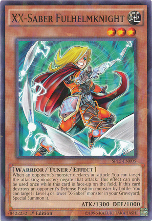 XX-Saber Fulhelmknight [SP15-EN005] Shatterfoil Rare | Cracking-Singles