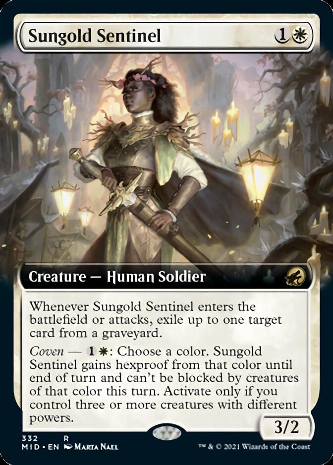 Sungold Sentinel (Extended) [Innistrad: Midnight Hunt] | Cracking-Singles