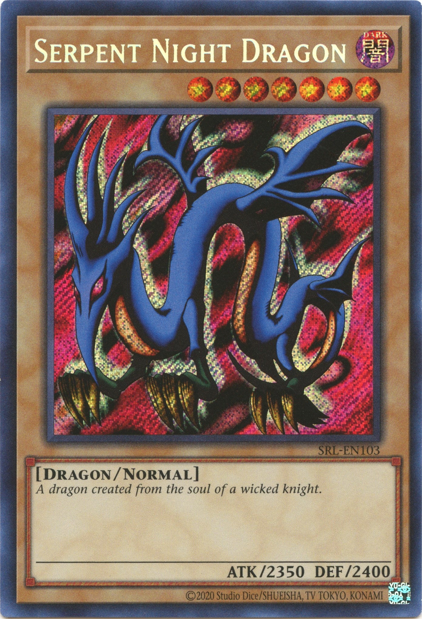 Serpent Night Dragon (25th Anniversary) [SRL-EN103] Secret Rare | Cracking-Singles