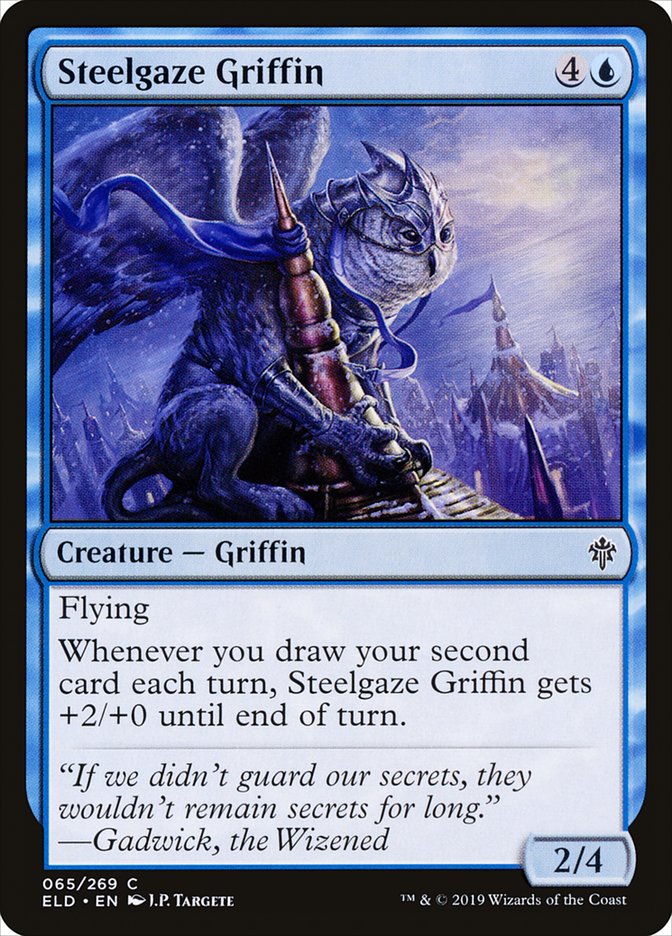 Steelgaze Griffin [Throne of Eldraine] | Cracking-Singles