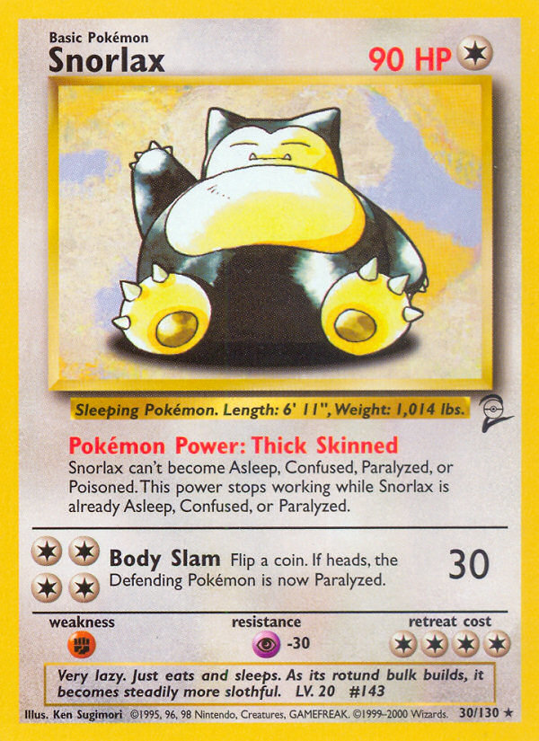 Snorlax (30/130) [Base Set 2] | Cracking-Singles