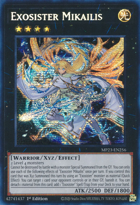 Exosister Mikailis [MP23-EN256] Prismatic Secret Rare | Cracking-Singles