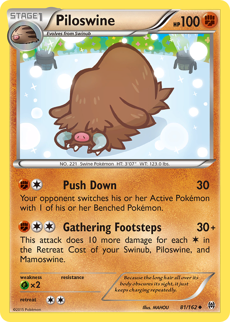 Piloswine (81/162) [XY: BREAKthrough] | Cracking-Singles