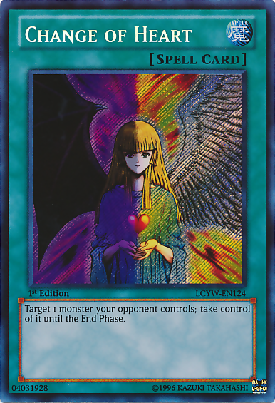 Change of Heart [LCYW-EN124] Secret Rare | Cracking-Singles