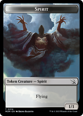 Knight (7) // Spirit (14) Double-Sided Token [March of the Machine Commander Tokens] | Cracking-Singles