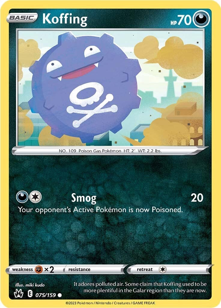 Koffing (075/159) [Sword & Shield: Crown Zenith] | Cracking-Singles