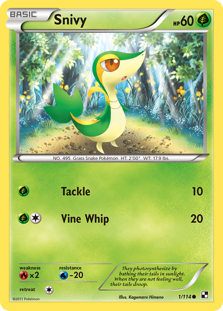 Snivy (1/114) (Cosmos Holo) [Black & White: Base Set] | Cracking-Singles