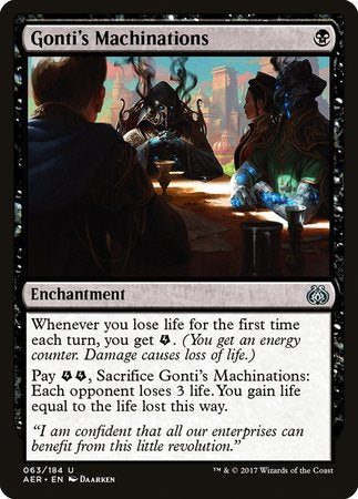 Gonti's Machinations [Aether Revolt] | Cracking-Singles