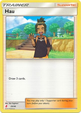 Hau (23/30) [Sun & Moon: Trainer Kit - Lycanroc] | Cracking-Singles