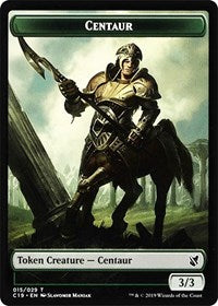 Centaur // Egg Double-sided Token [Commander 2019 Tokens] | Cracking-Singles