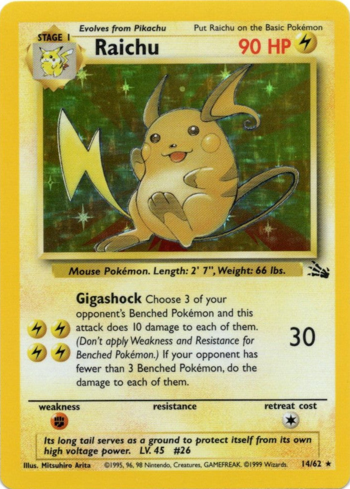 Raichu (14/62) [Fossil Unlimited] | Cracking-Singles