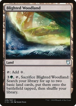 Blighted Woodland [Commander 2018] | Cracking-Singles