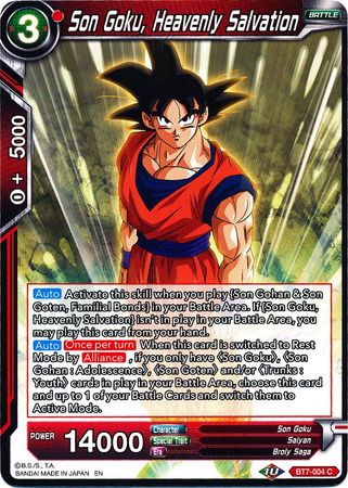 Son Goku, Heavenly Salvation [BT7-004] | Cracking-Singles