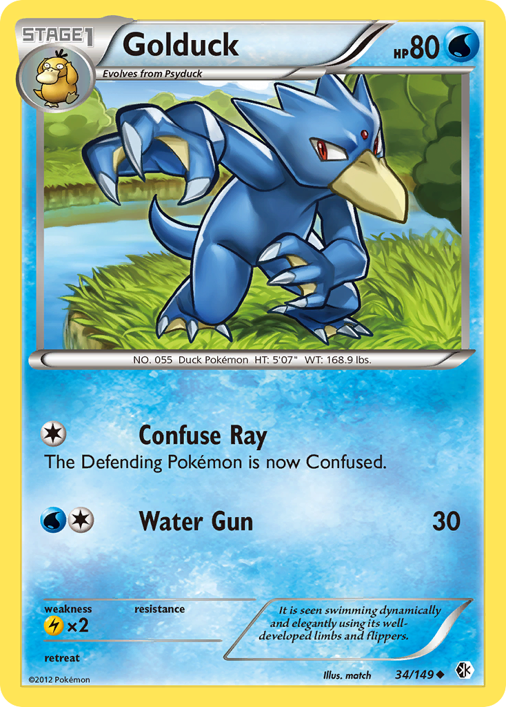 Golduck (34/149) [Black & White: Boundaries Crossed] | Cracking-Singles