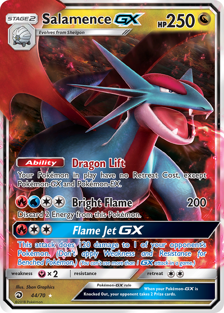 Salamence GX (44/70) [Sun & Moon: Dragon Majesty] | Cracking-Singles