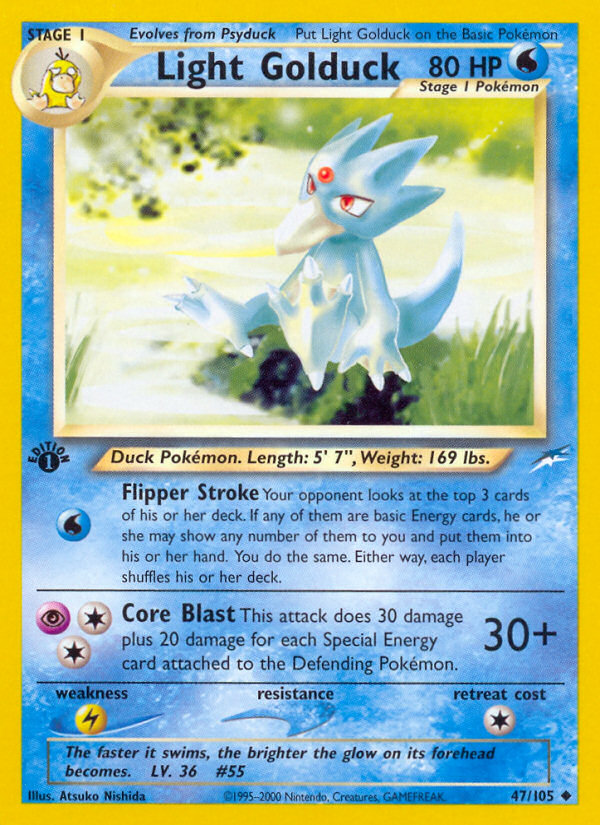 Light Golduck (47/105) [Neo Destiny 1st Edition] | Cracking-Singles