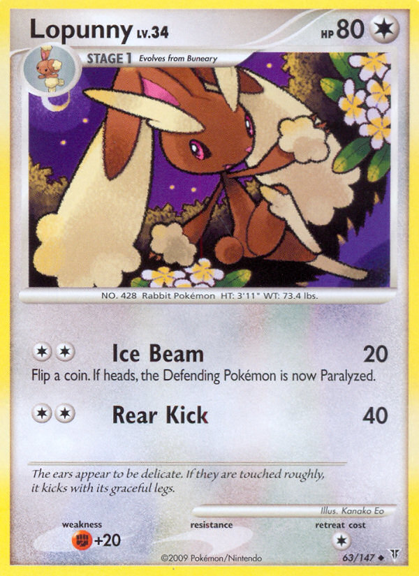 Lopunny (63/147) [Platinum: Supreme Victors] | Cracking-Singles