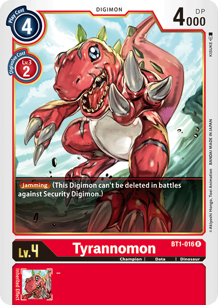 Tyrannomon [BT1-016] [Release Special Booster Ver.1.0] | Cracking-Singles