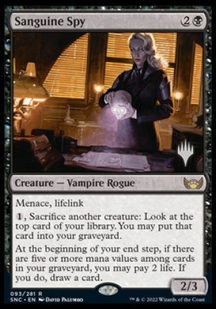 Sanguine Spy (Promo Pack) [Streets of New Capenna Promos] | Cracking-Singles